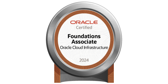 Oracle Cloud Infrastructure 2024 Certified Foundations Associate badge