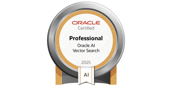 Oracle AI Vector Search Certified Professional badge