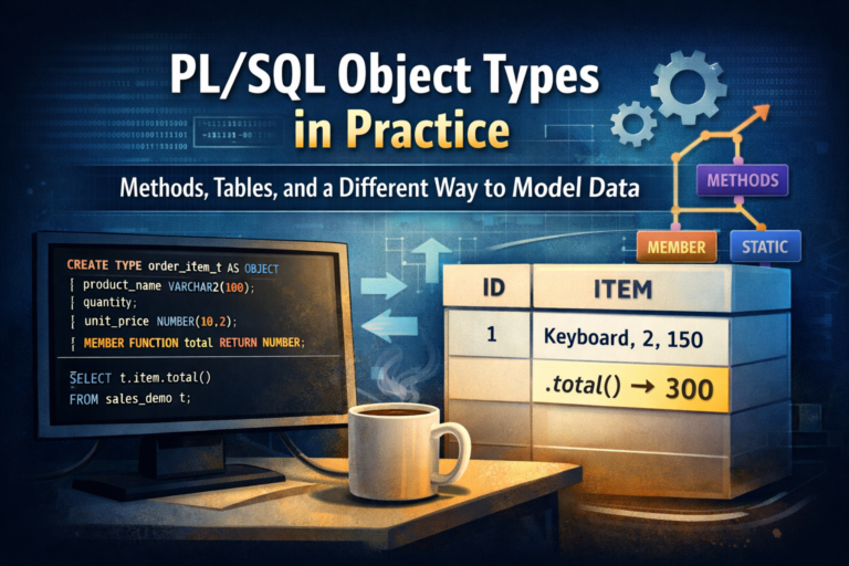 PL/SQL Object Types in Practice: Methods, Tables, and a Different Way to Model Data
