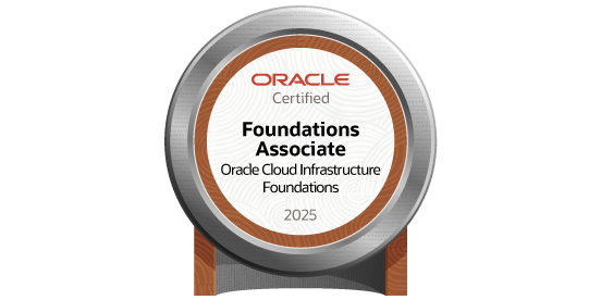 Oracle Cloud Infrastructure 2025 Certified Foundations Associate badge