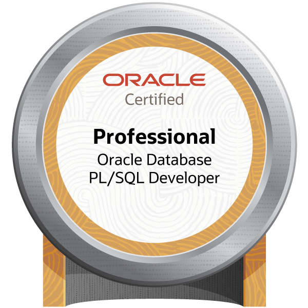 Oracle Database PL/SQL Developer Certified Professional badge
