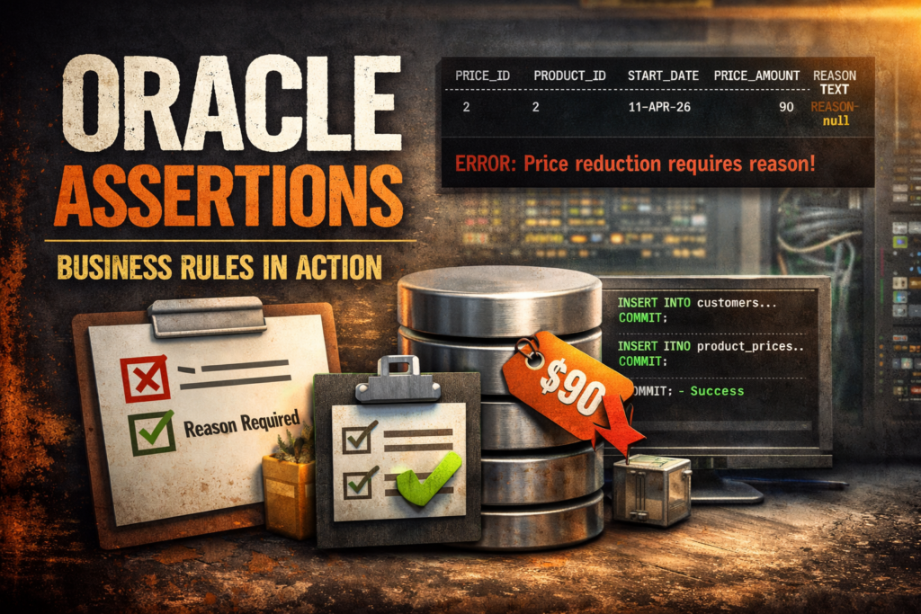 Assertions in Oracle: one of those features that immediately made me think about old scars