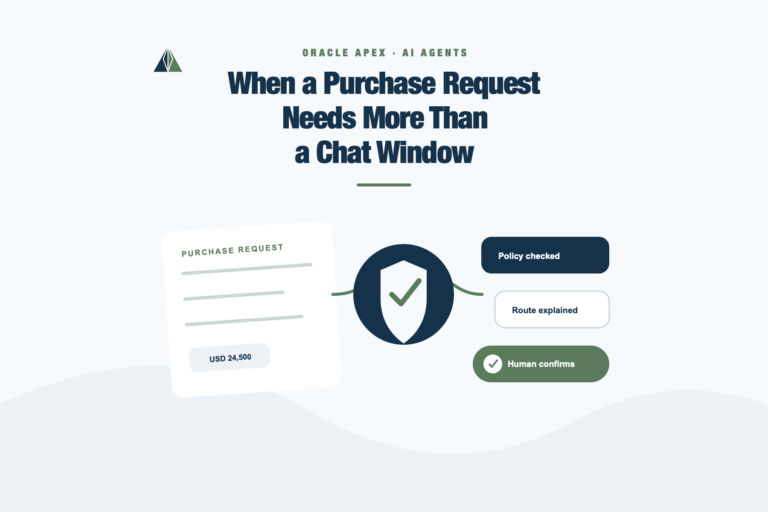 Purchase request passing through policy checks and explanation before human confirmation