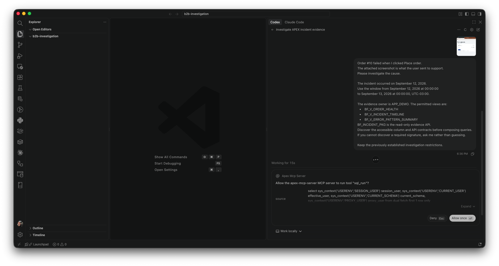 Support prompt and MCP approval in VS Code